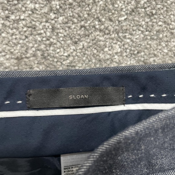 Banana Republic Pants Womens 10 Blue Sloan Mid-Rise Stretch Tapered Ankle Work - Picture 3 of 9